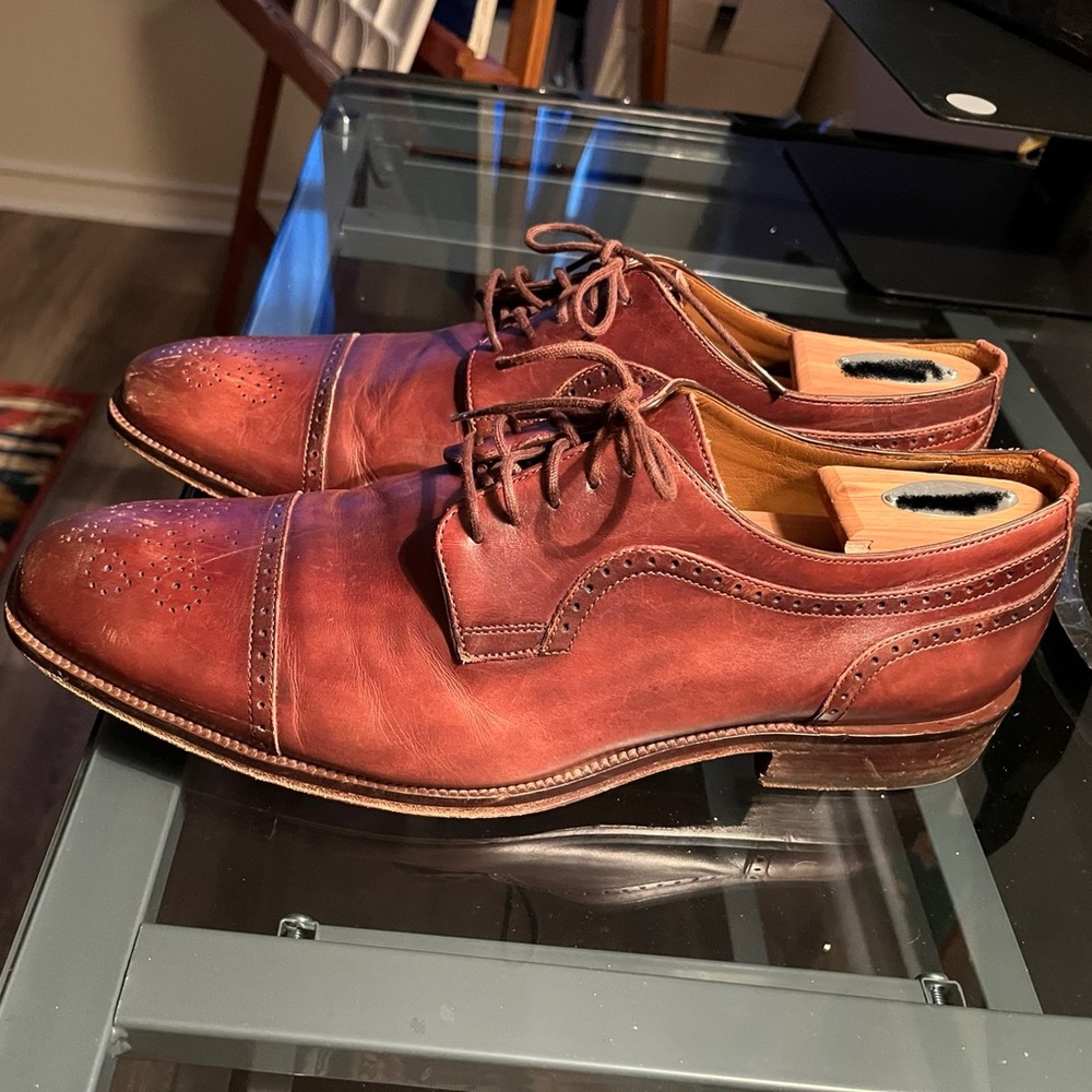 Johnson & Murphy Men’s Dress Shoes - Dark Brown - Size 12